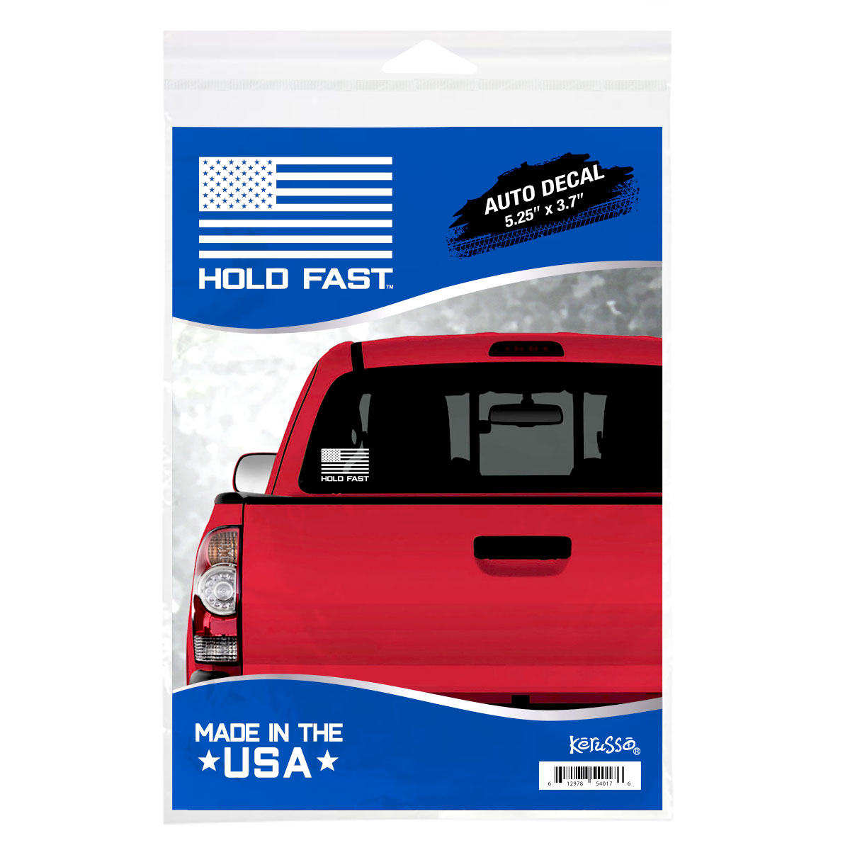 HOLD FAST Flag Logo Vinyl Auto Decal 5.25