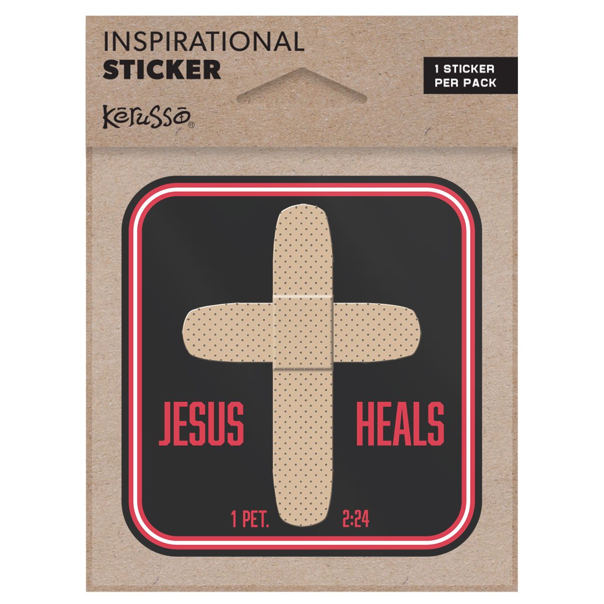 Kerusso Jesus Heals Sticker - Christian Spirit Wear